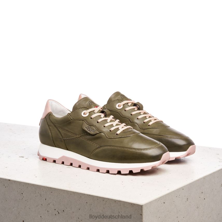 Schuhe LLOYD Low-Top-Sneaker aus Leder Grün Frauen PV6Z0801