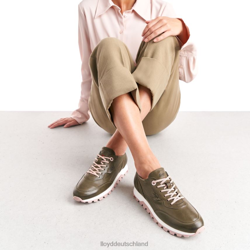 Schuhe LLOYD Low-Top-Sneaker aus Leder Grün Frauen PV6Z0801