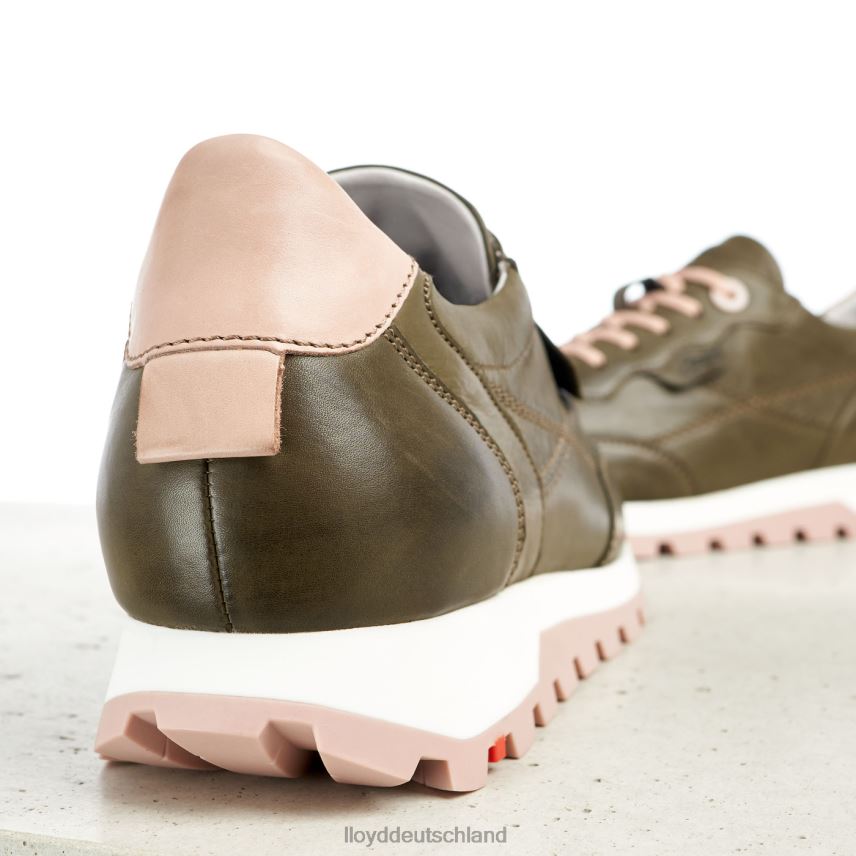 Schuhe LLOYD Low-Top-Sneaker aus Leder Grün Frauen PV6Z0801