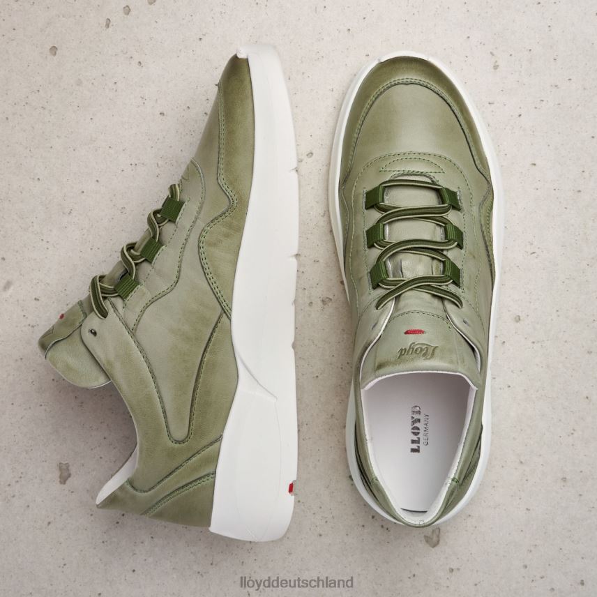 Schuhe LLOYD Low-Top-Sneaker aus Leder Grün Frauen PV6Z0830