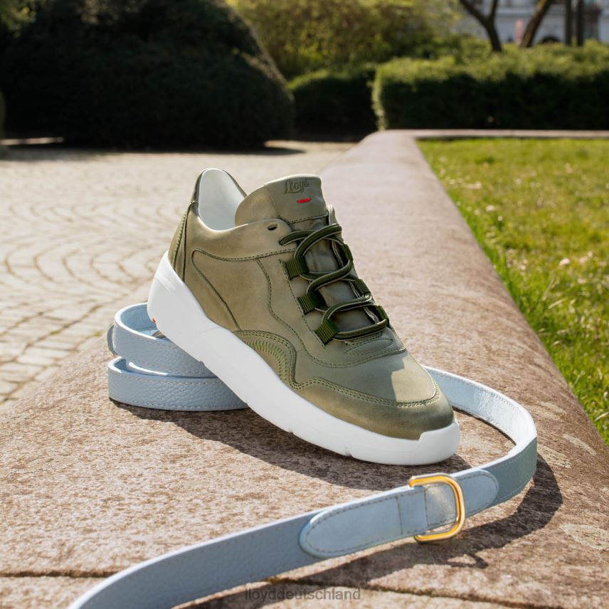 Schuhe LLOYD Low-Top-Sneaker aus Leder Grün Frauen PV6Z0830