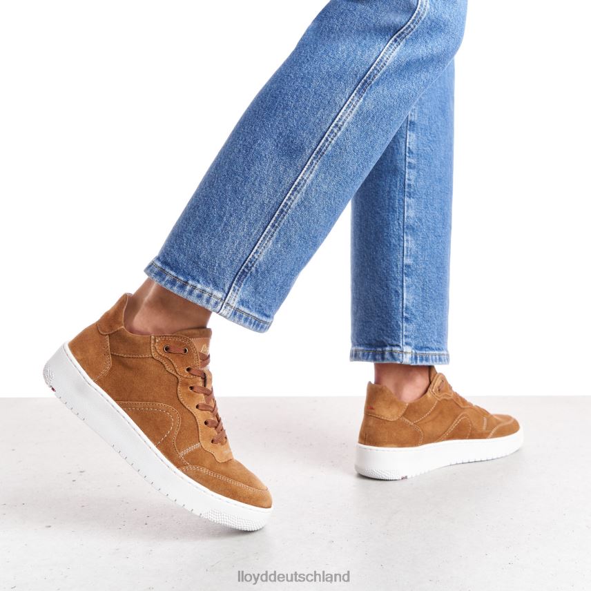 Schuhe LLOYD Low-Top-Sneaker aus Leder braun Frauen PV6Z0782