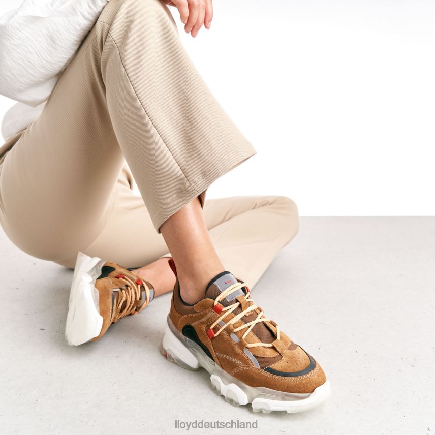 Schuhe LLOYD Low-Top-Sneaker aus Leder braun Frauen PV6Z0787