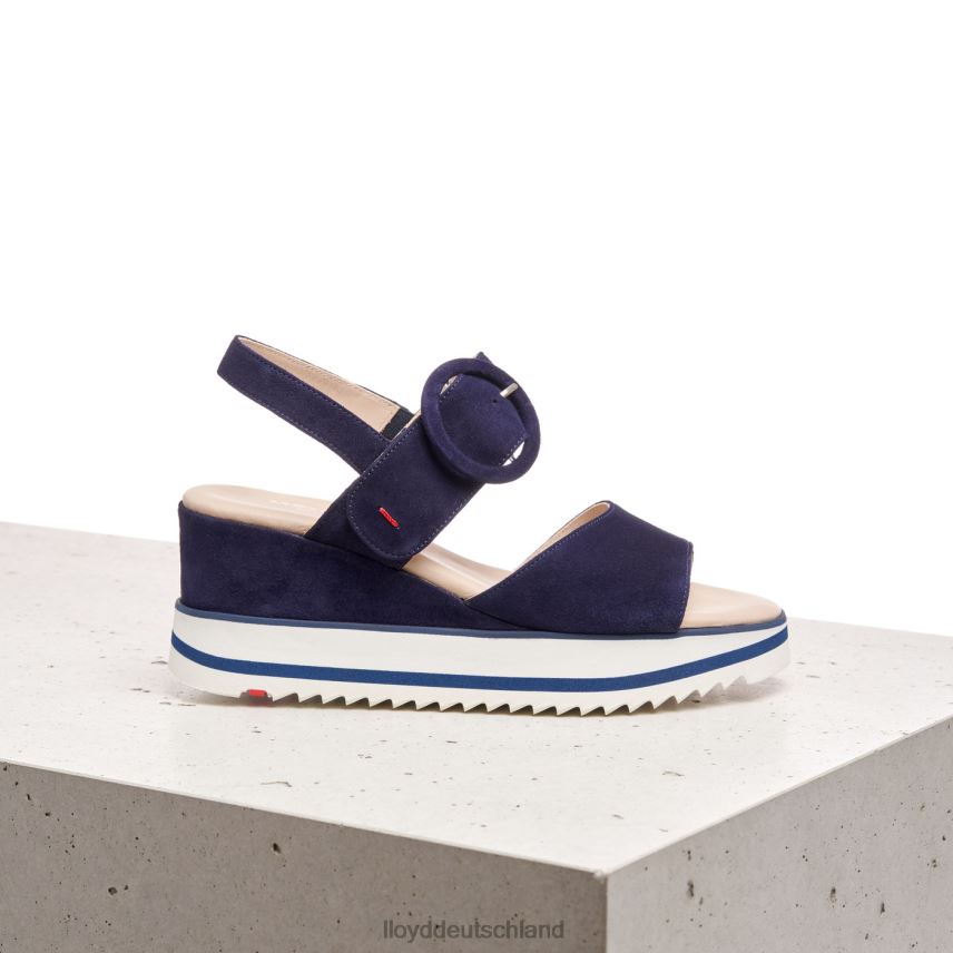 Schuhe LLOYD Sandale aus Wildleder Blau Frauen PV6Z01215