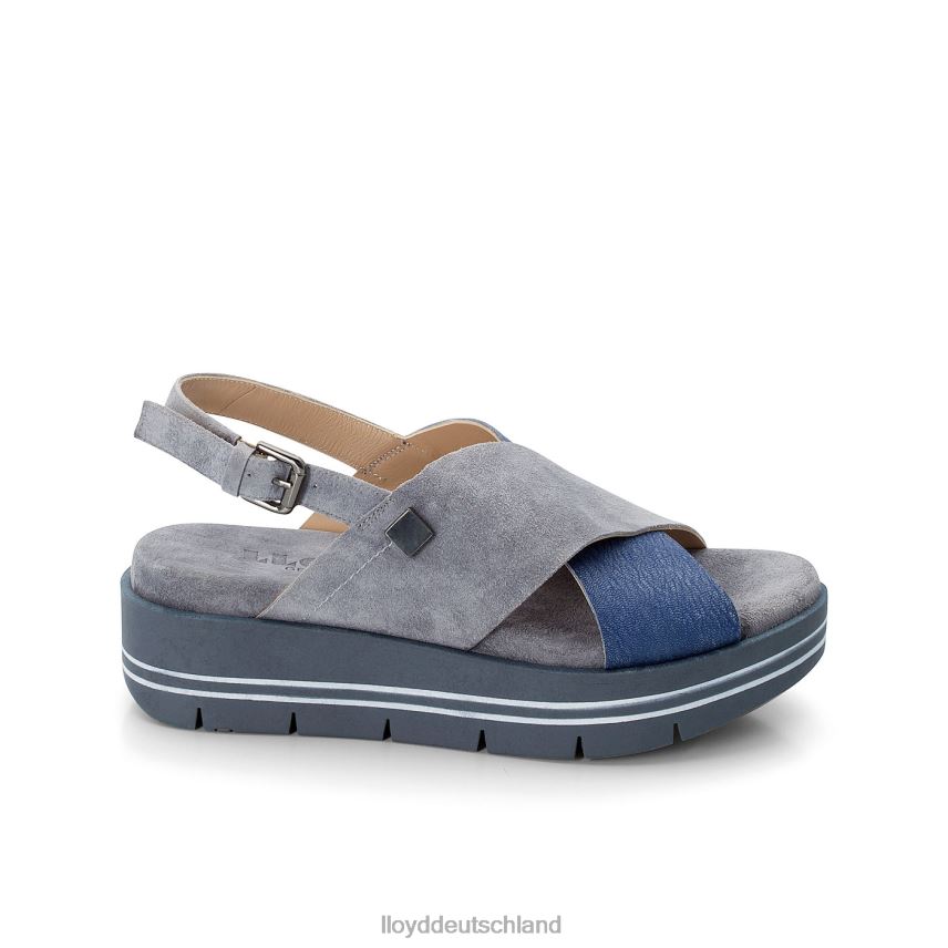 Schuhe LLOYD Sandale aus Wildleder Blau Frauen PV6Z01251