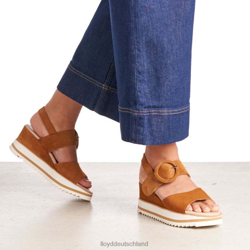 Schuhe LLOYD Sandale aus Wildleder braun Frauen PV6Z01214