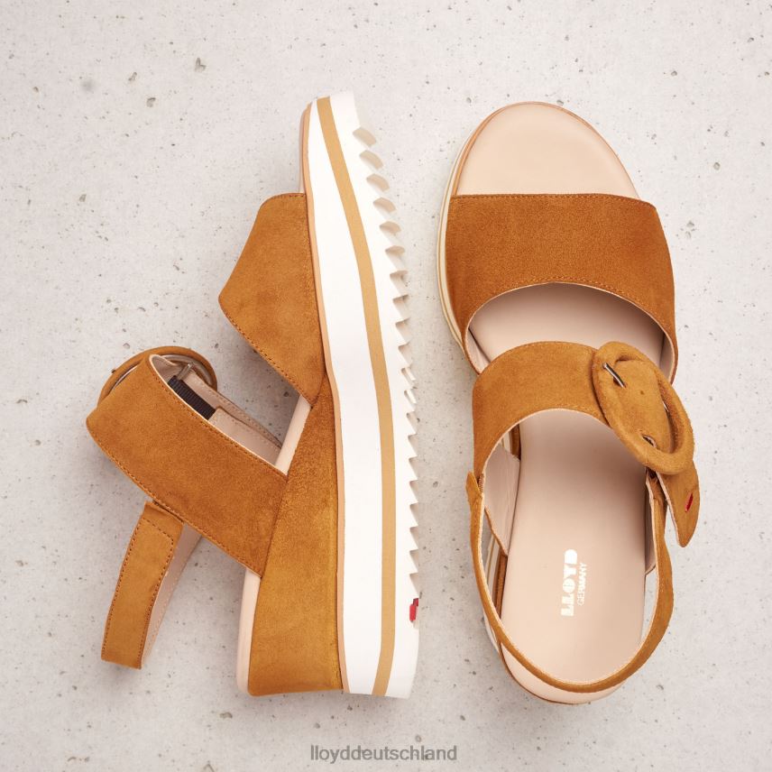 Schuhe LLOYD Sandale aus Wildleder braun Frauen PV6Z01214