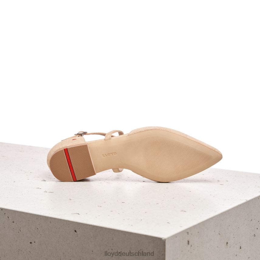 Schuhe LLOYD Sandale mit Wildlederoberfläche Beige Frauen PV6Z01165