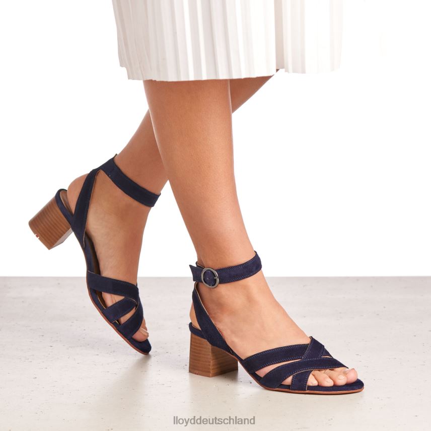 Schuhe LLOYD Sandale mit Wildlederoberfläche Blau Frauen PV6Z01159