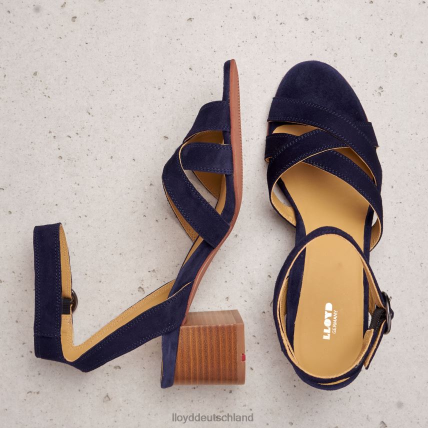 Schuhe LLOYD Sandale mit Wildlederoberfläche Blau Frauen PV6Z01159