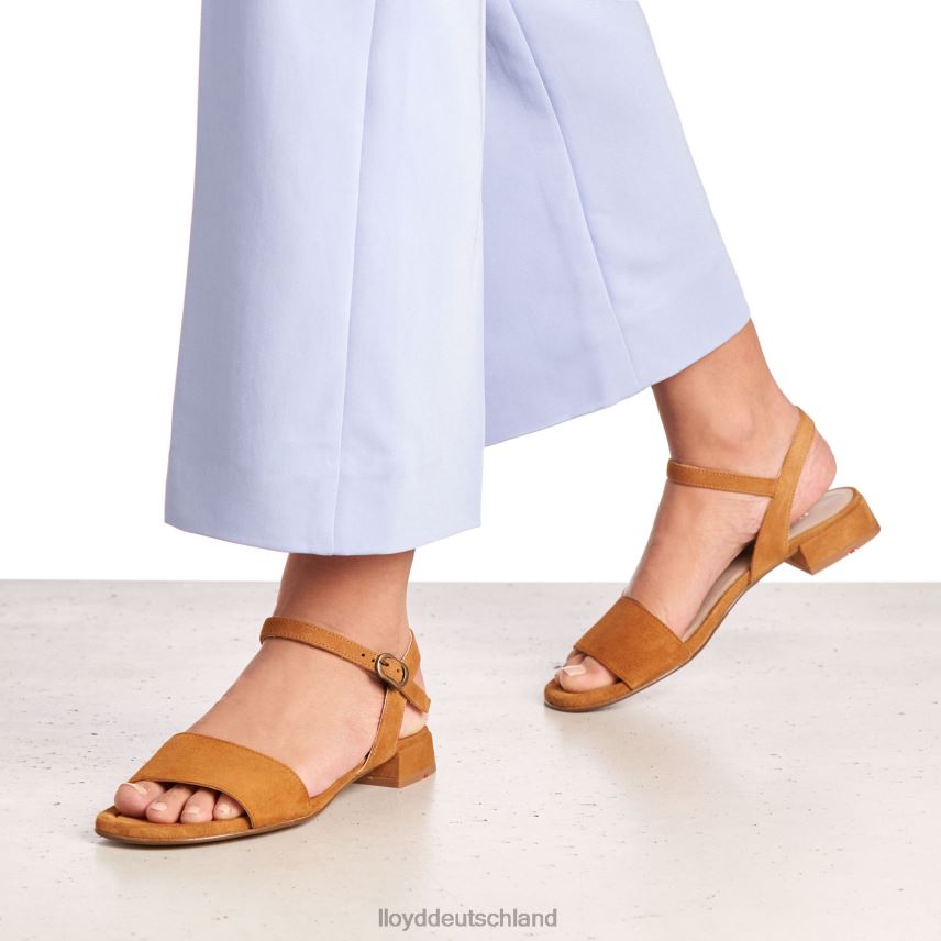 Schuhe LLOYD Sandale mit Wildlederoberfläche braun Frauen PV6Z01158