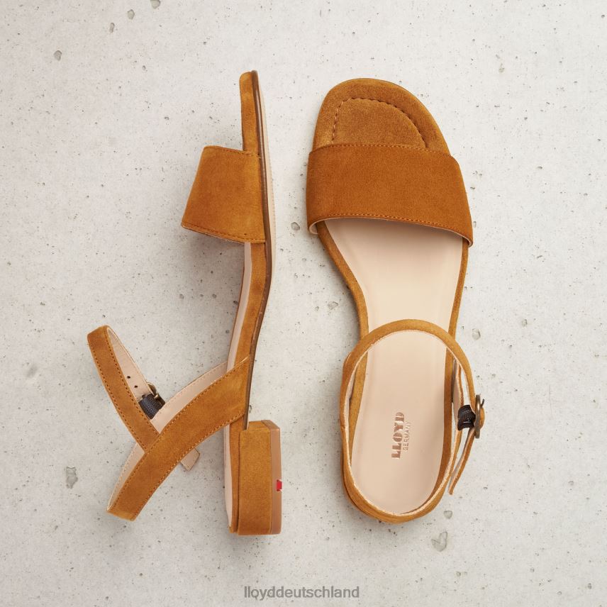 Schuhe LLOYD Sandale mit Wildlederoberfläche braun Frauen PV6Z01158