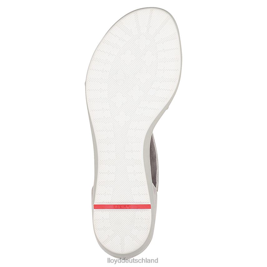 Schuhe LLOYD Sandale mit Wildlederoberfläche grau Frauen PV6Z01247
