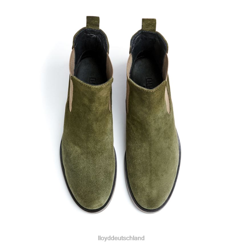 Schuhe LLOYD Schlupfstiefeletten aus grobem Leder Grün Frauen PV6Z0935