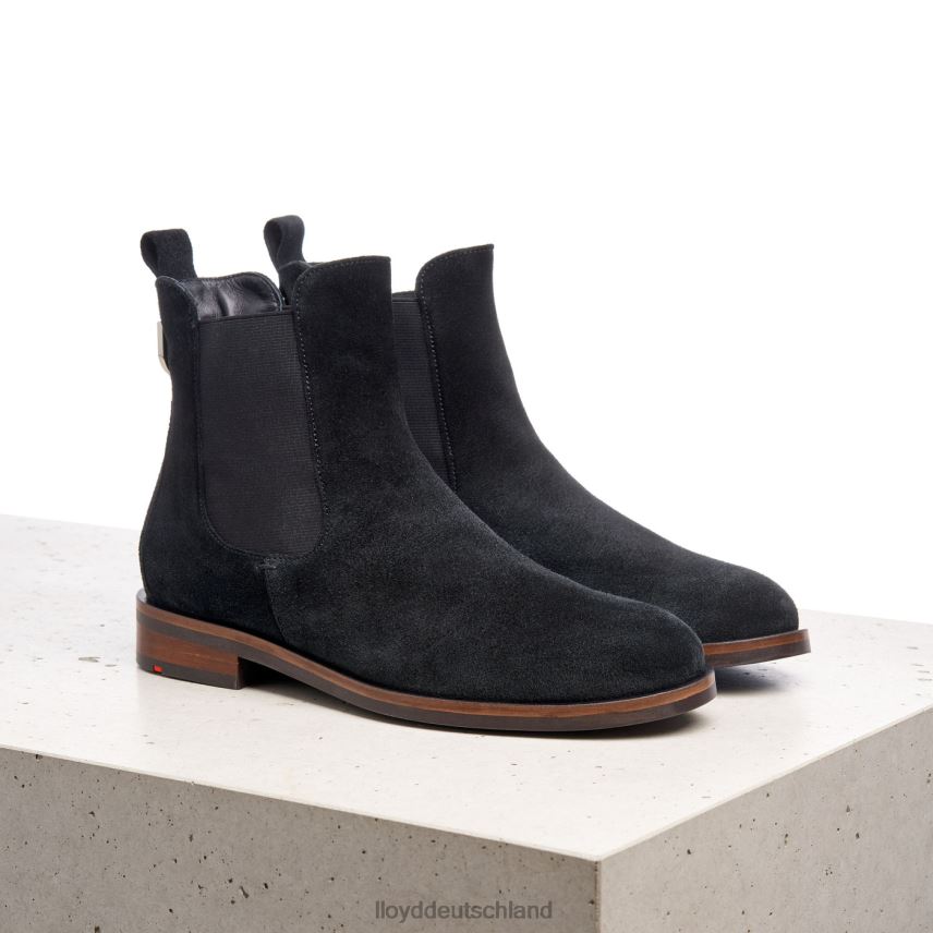 Schuhe LLOYD Schlupfstiefeletten aus grobem Leder Schwarz Frauen PV6Z0975