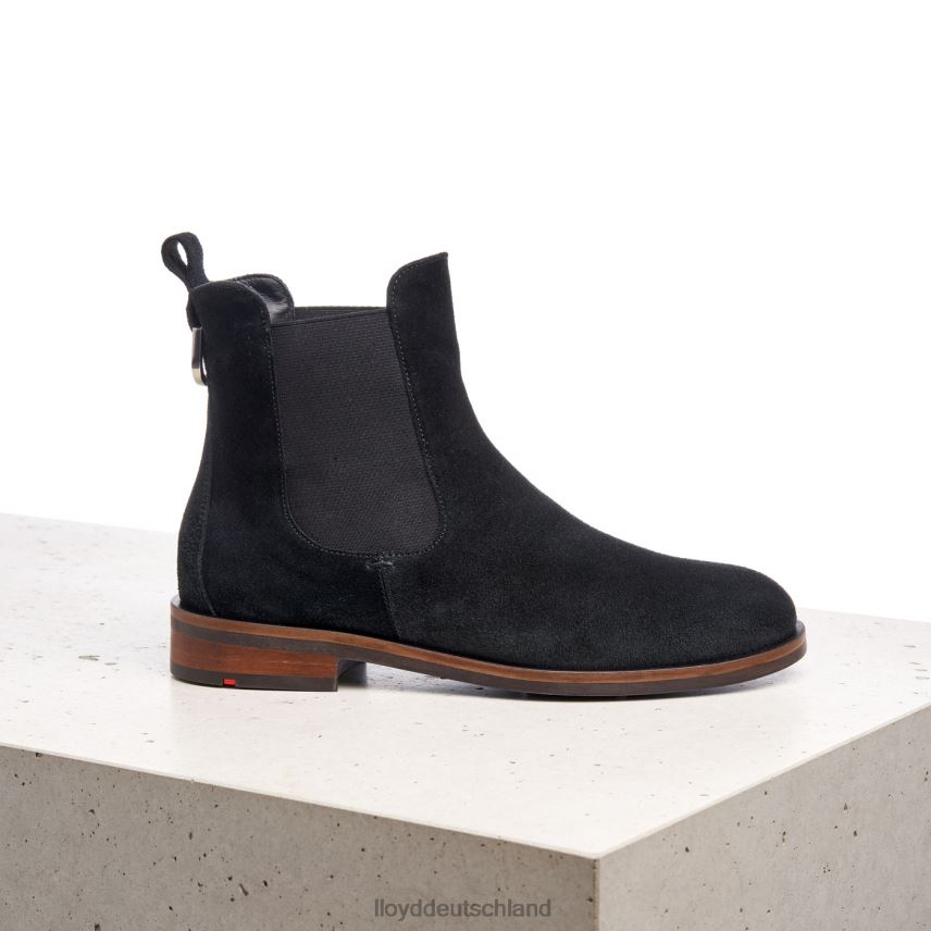 Schuhe LLOYD Schlupfstiefeletten aus grobem Leder Schwarz Frauen PV6Z0975