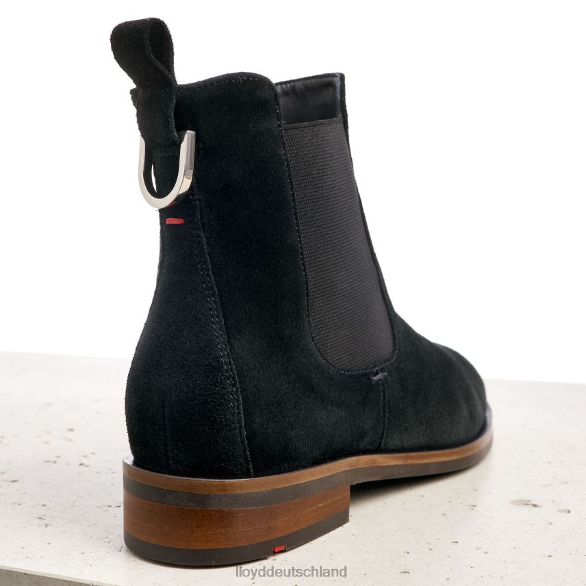 Schuhe LLOYD Schlupfstiefeletten aus grobem Leder Schwarz Frauen PV6Z0975