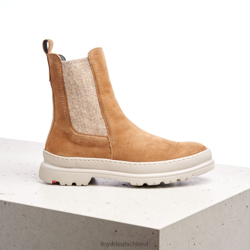 Schuhe LLOYD Schlupfstiefeletten aus grobem Leder braun Frauen PV6Z0925