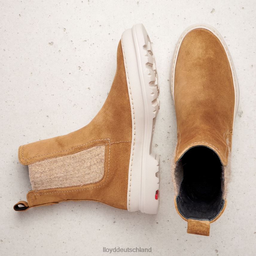 Schuhe LLOYD Schlupfstiefeletten aus grobem Leder braun Frauen PV6Z0925