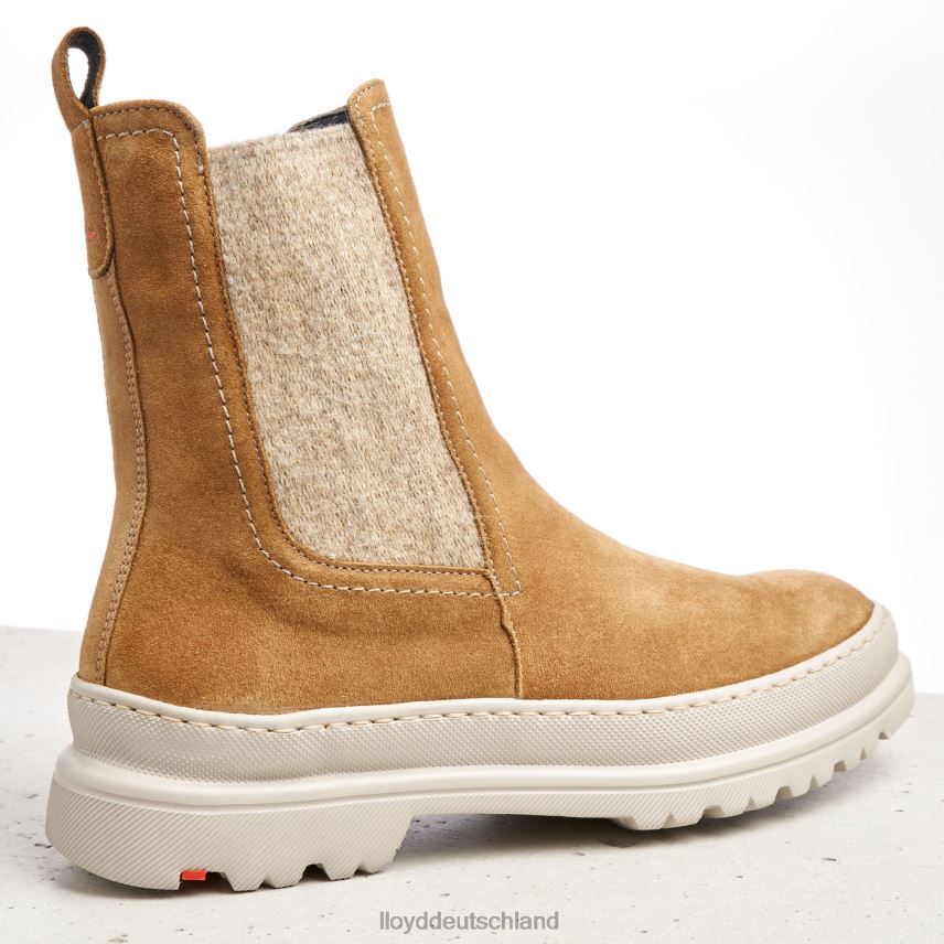 Schuhe LLOYD Schlupfstiefeletten aus grobem Leder braun Frauen PV6Z0925