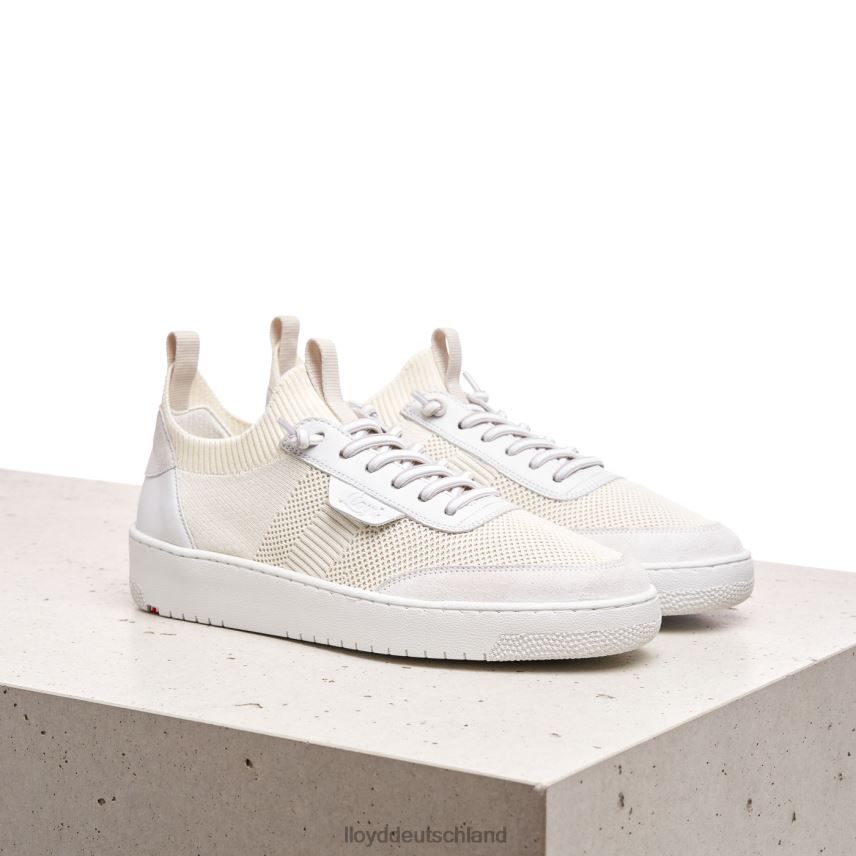 Schuhe LLOYD Schmale glatte Ledersneaker Weiß Frauen PV6Z0806