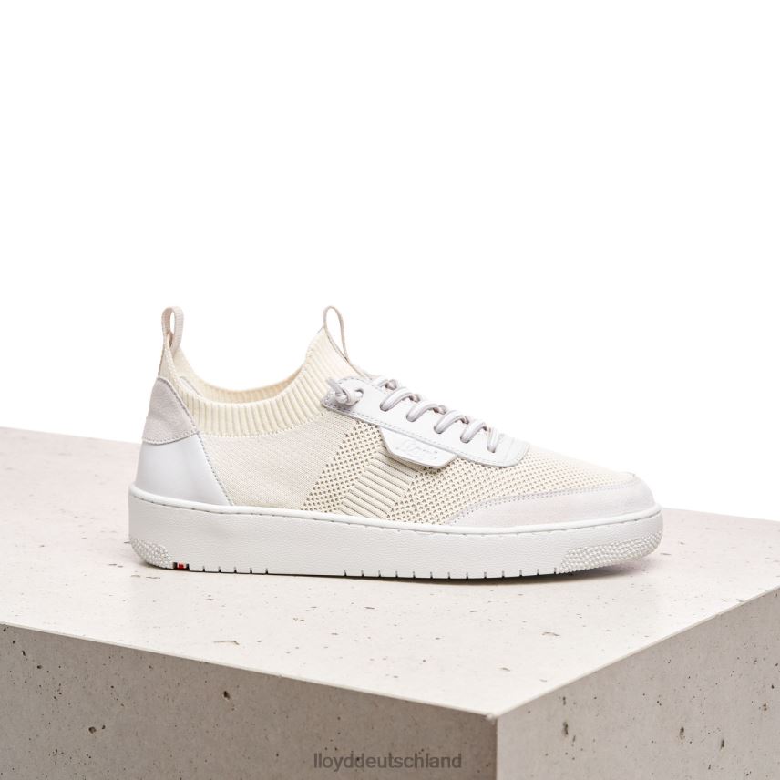 Schuhe LLOYD Schmale glatte Ledersneaker Weiß Frauen PV6Z0806