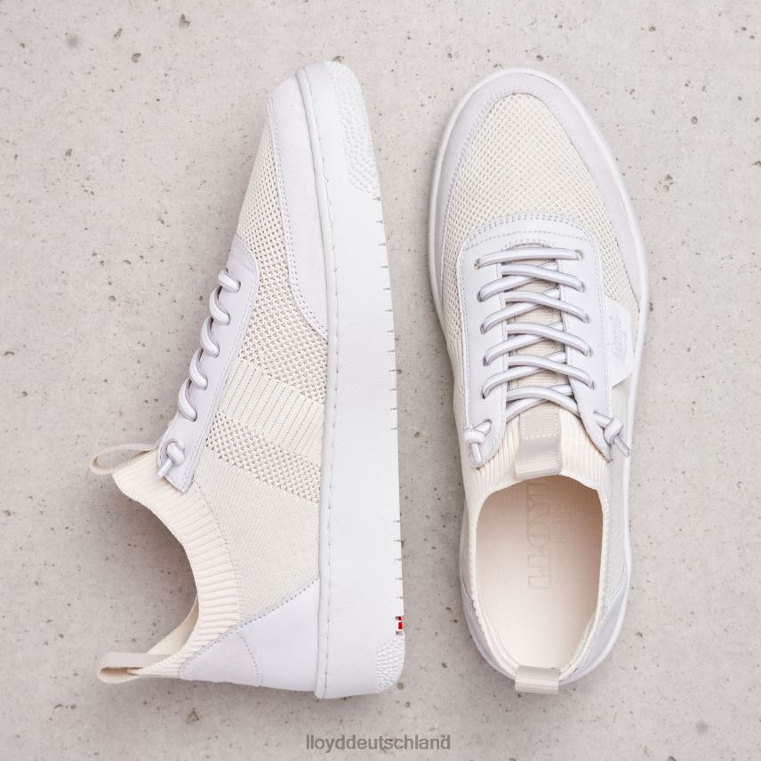 Schuhe LLOYD Schmale glatte Ledersneaker Weiß Frauen PV6Z0806