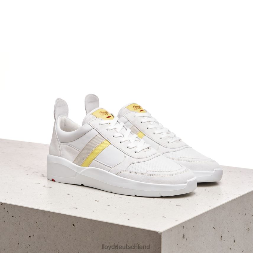 Schuhe LLOYD Schmale glatte Ledersneaker Weiß Frauen PV6Z0808