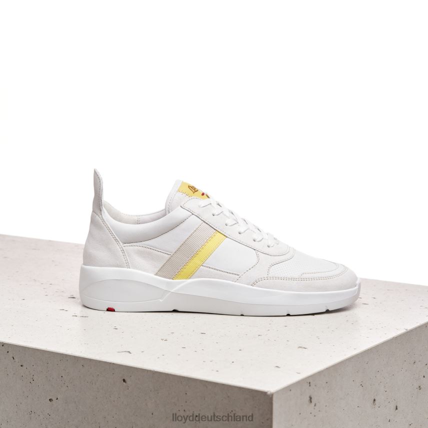 Schuhe LLOYD Schmale glatte Ledersneaker Weiß Frauen PV6Z0808