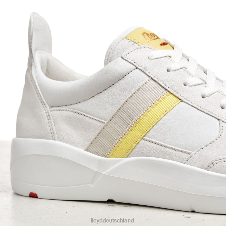 Schuhe LLOYD Schmale glatte Ledersneaker Weiß Frauen PV6Z0808