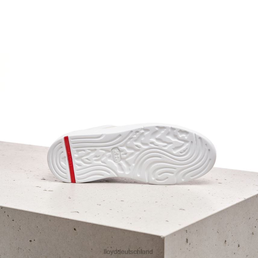 Schuhe LLOYD Schmale glatte Ledersneaker Weiß Frauen PV6Z0808