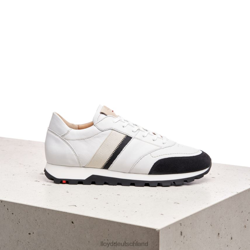 Schuhe LLOYD Schmale glatte Ledersneaker Weiß Frauen PV6Z0828