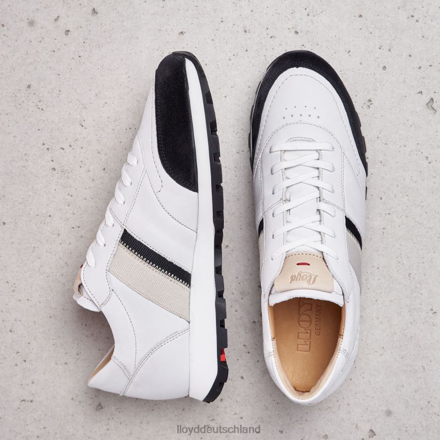 Schuhe LLOYD Schmale glatte Ledersneaker Weiß Frauen PV6Z0828