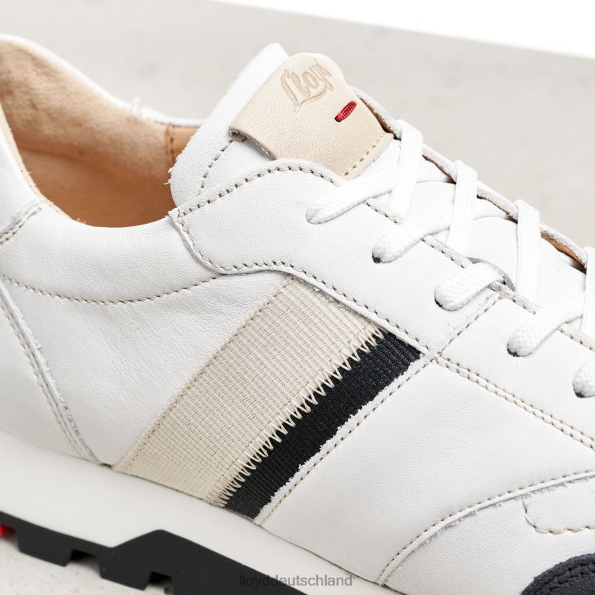 Schuhe LLOYD Schmale glatte Ledersneaker Weiß Frauen PV6Z0828