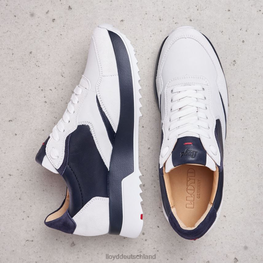 Schuhe LLOYD Schmale glatte Ledersneaker Weiß Frauen PV6Z0870