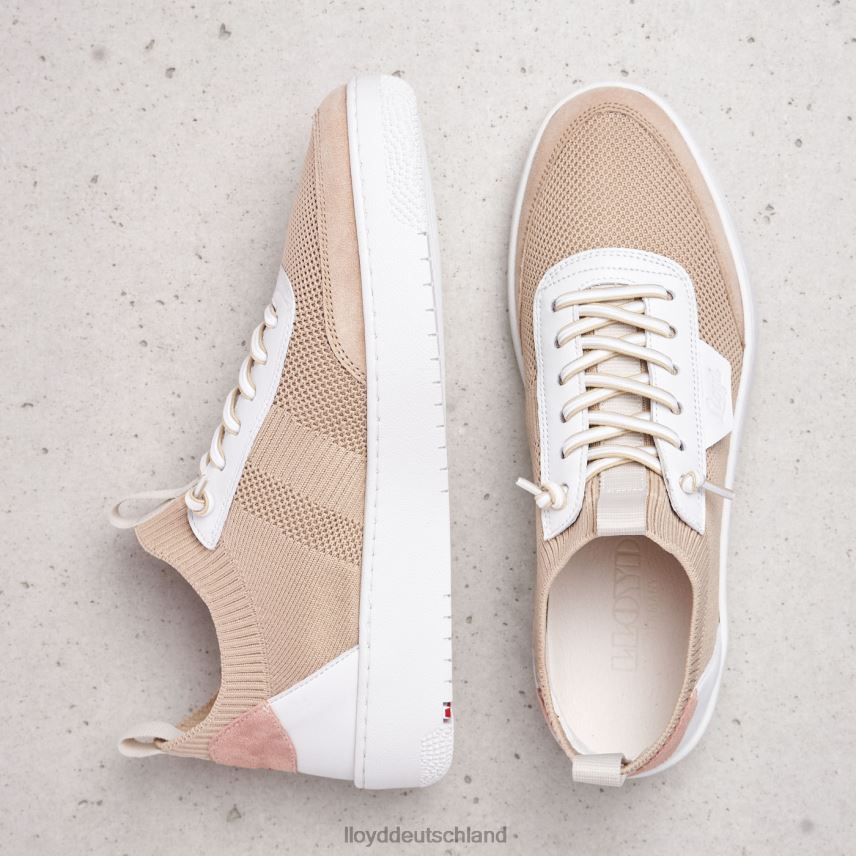 Schuhe LLOYD Schmale glatte Ledersneaker kombiniert Frauen PV6Z0783