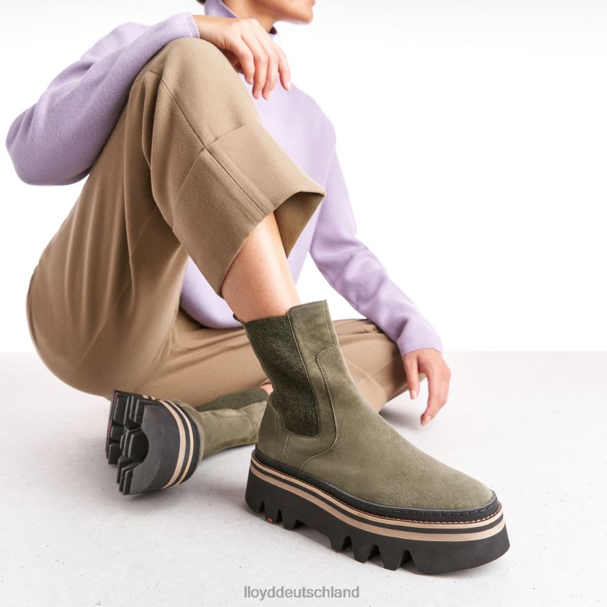 Schuhe LLOYD Slip-On-Stiefeletten Grün Frauen PV6Z0945