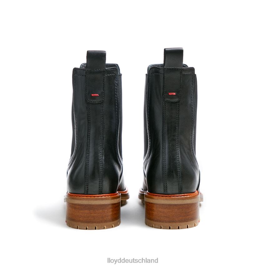 Schuhe LLOYD Slip-On-Stiefeletten aus Glattleder Schwarz Frauen PV6Z0923