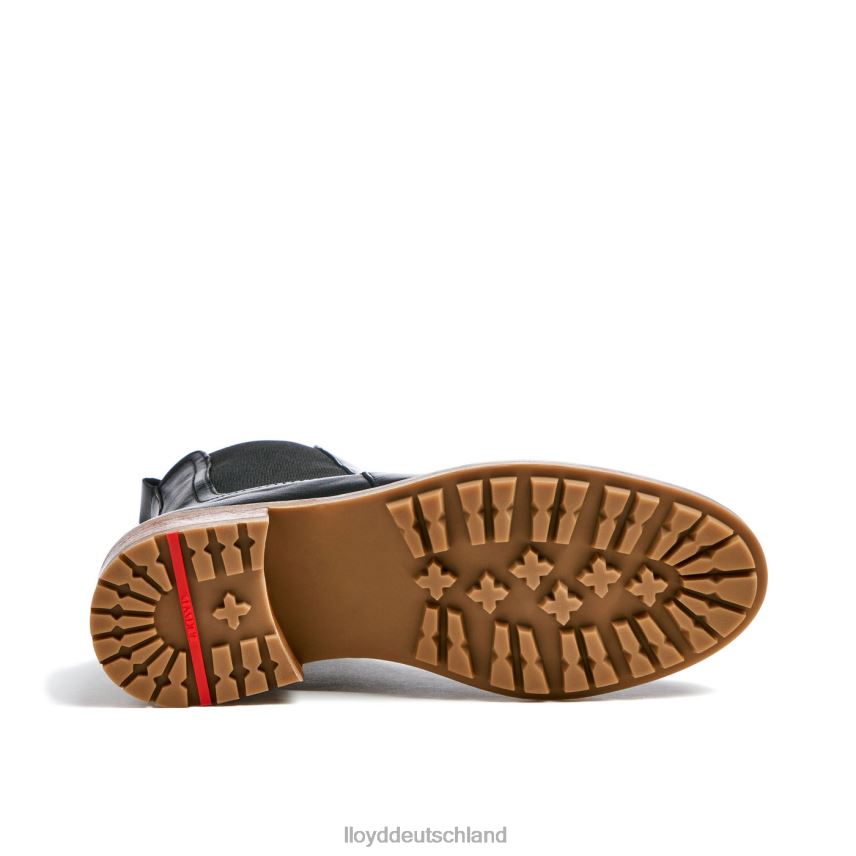 Schuhe LLOYD Slip-On-Stiefeletten aus Glattleder Schwarz Frauen PV6Z0923