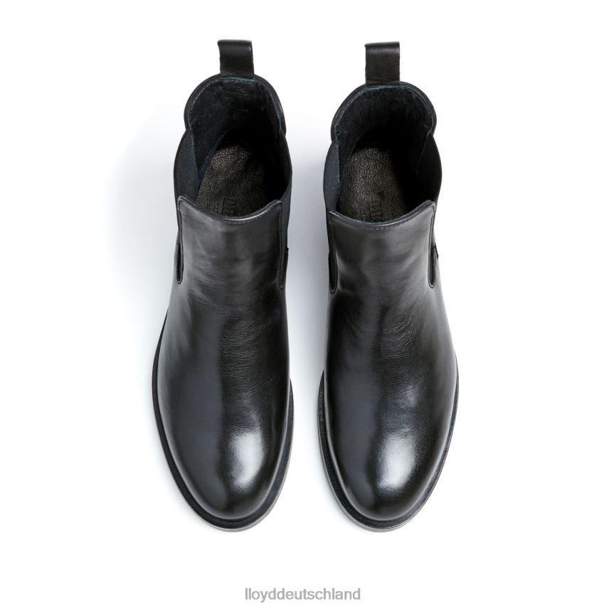 Schuhe LLOYD Slip-On-Stiefeletten aus Glattleder Schwarz Frauen PV6Z0932