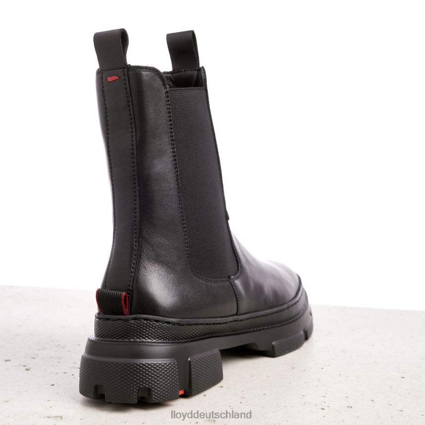 Schuhe LLOYD Slip-On-Stiefeletten aus Glattleder Schwarz Frauen PV6Z0954