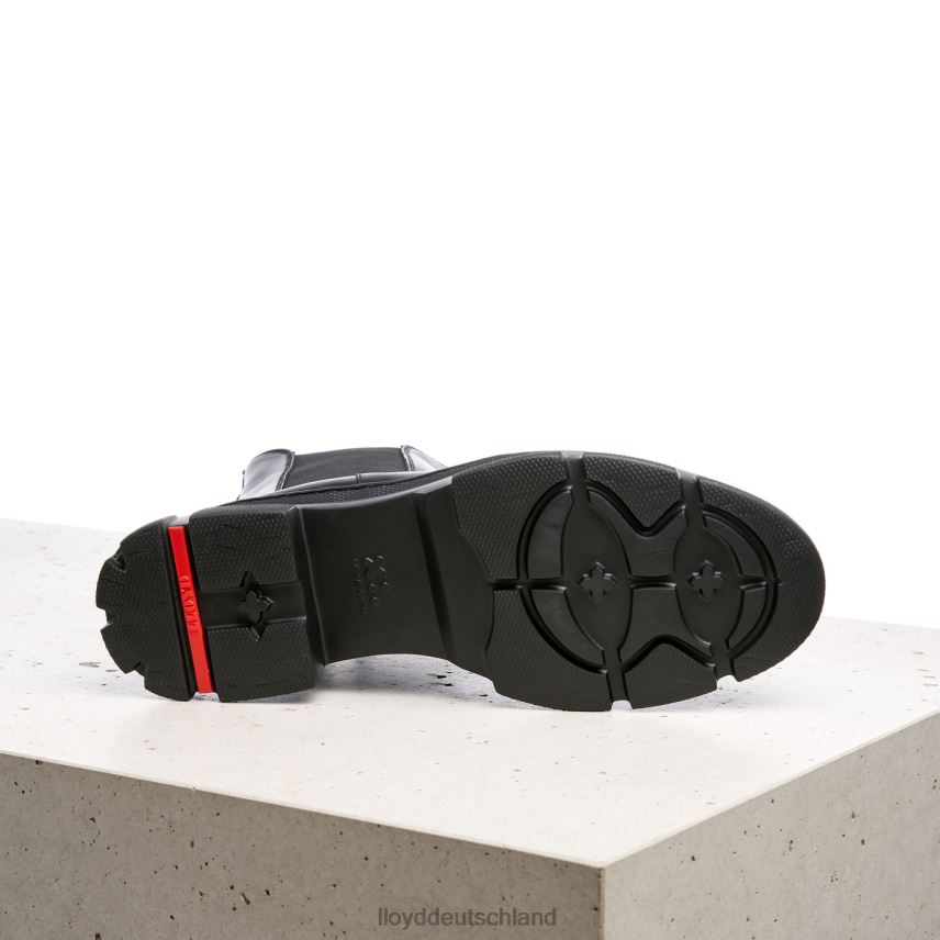 Schuhe LLOYD Slip-On-Stiefeletten aus Glattleder Schwarz Frauen PV6Z0954