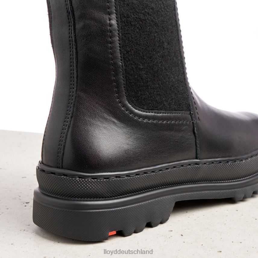 Schuhe LLOYD Slip-On-Stiefeletten aus Glattleder Schwarz Frauen PV6Z0958