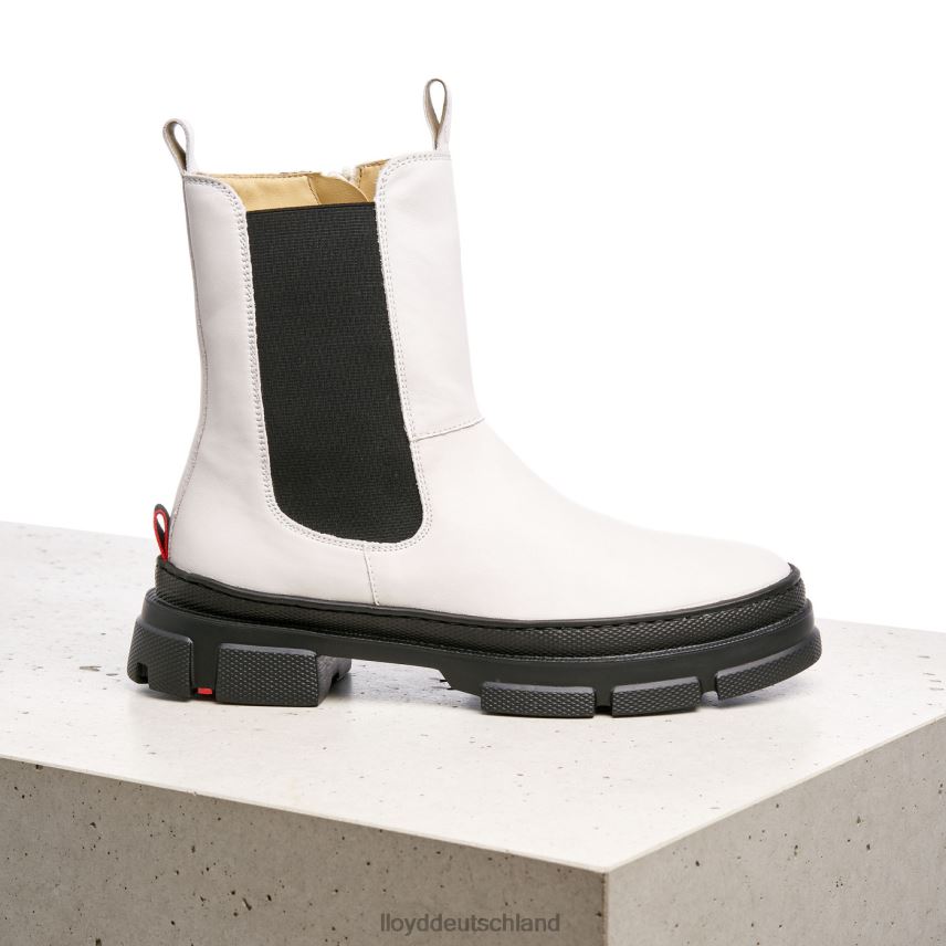 Schuhe LLOYD Slip-On-Stiefeletten aus Glattleder Weiß Frauen PV6Z0875