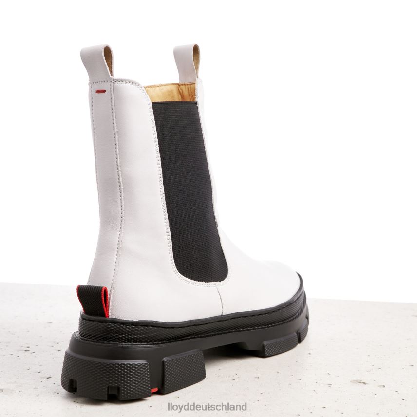 Schuhe LLOYD Slip-On-Stiefeletten aus Glattleder Weiß Frauen PV6Z0875