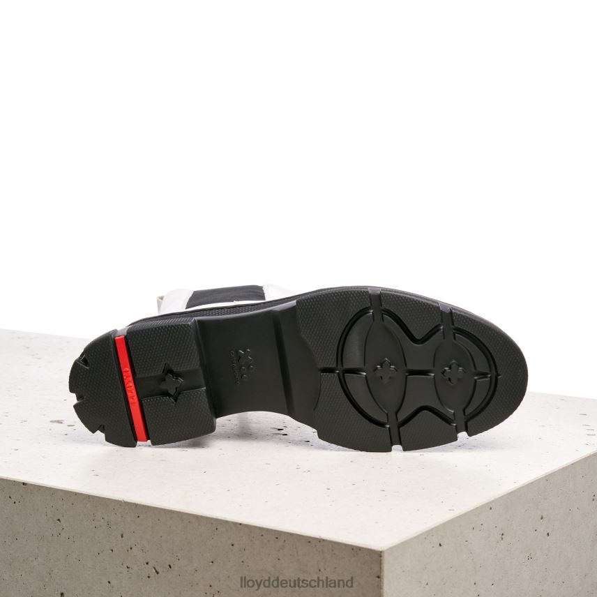 Schuhe LLOYD Slip-On-Stiefeletten aus Glattleder Weiß Frauen PV6Z0875