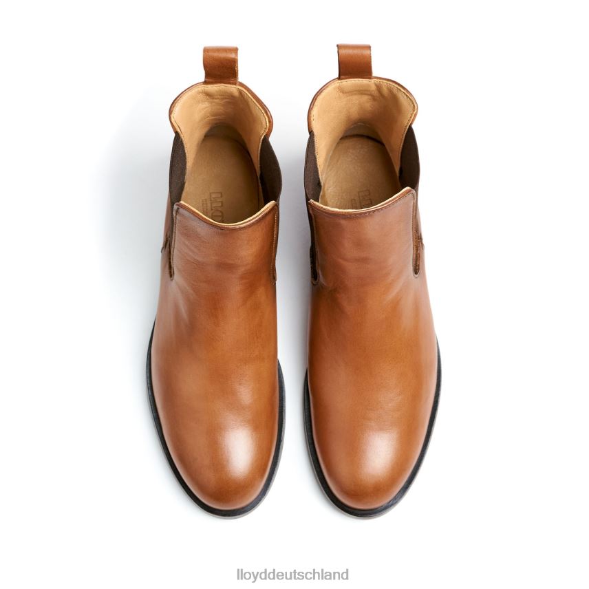 Schuhe LLOYD Slip-On-Stiefeletten aus Glattleder braun Frauen PV6Z0933