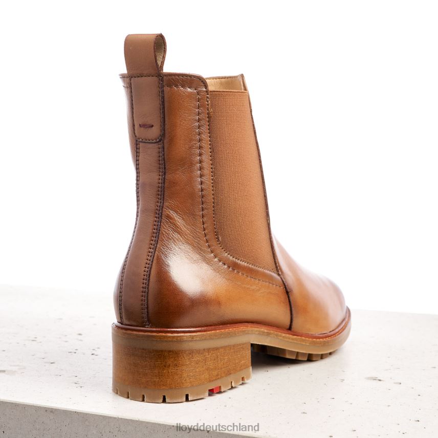 Schuhe LLOYD Slip-On-Stiefeletten aus Glattleder braun Frauen PV6Z0964