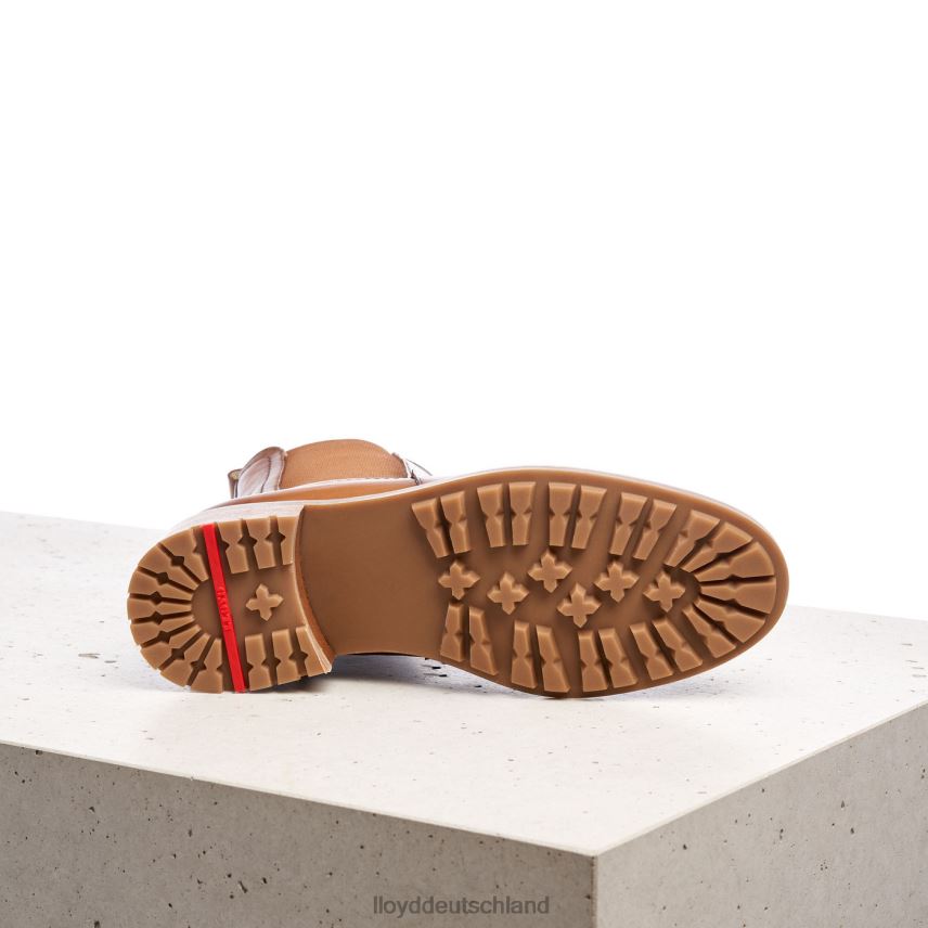 Schuhe LLOYD Slip-On-Stiefeletten aus Glattleder braun Frauen PV6Z0964