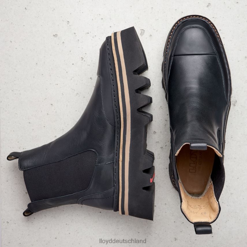 Schuhe LLOYD Slip-On-Stiefeletten mit leichter Sohle Schwarz Frauen PV6Z0942